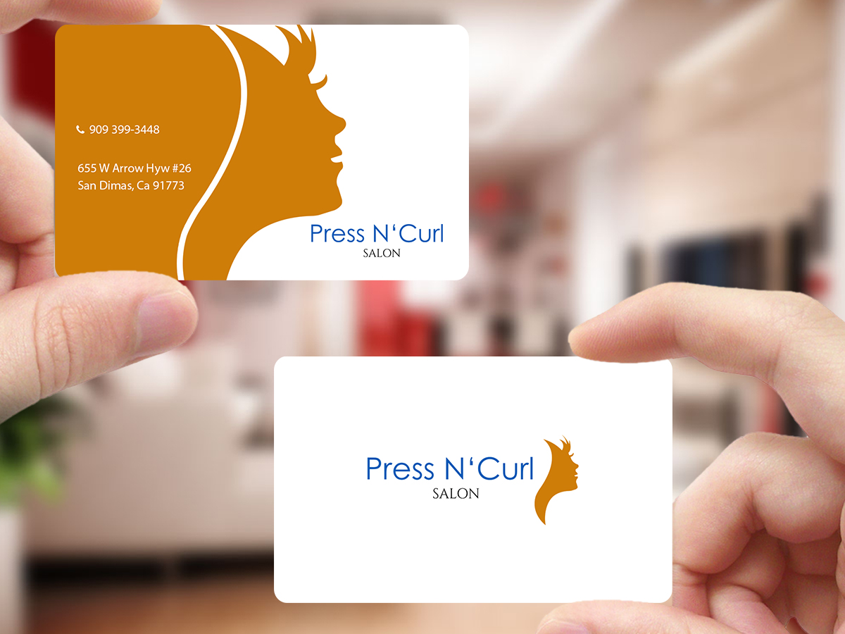 Business Card Design by Creations Box 2015 for Press N'Curl Salon | Design #9355076