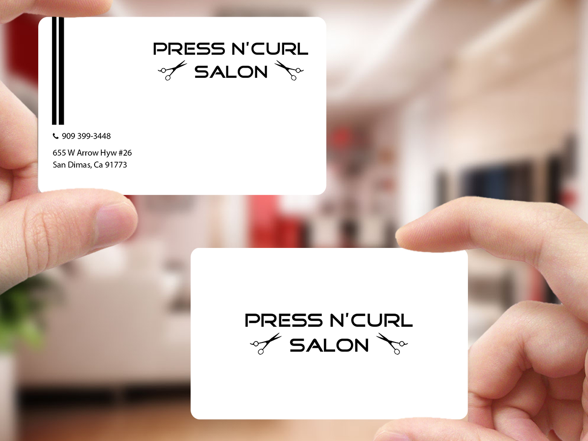 Business Card Design by Creations Box 2015 for Press N'Curl Salon | Design #9355078