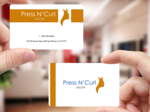 Business Card Design by Creations Box 2015 for Press N'Curl Salon | Design: #9355079