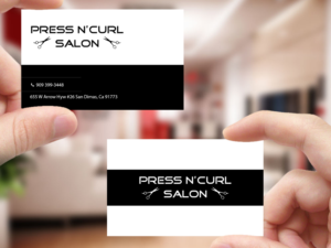 Business Card Design by Creations Box 2015 for Press N'Curl Salon | Design: #9355080