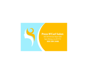 Business Card Design by guycodefacts for Press N'Curl Salon | Design #9348433