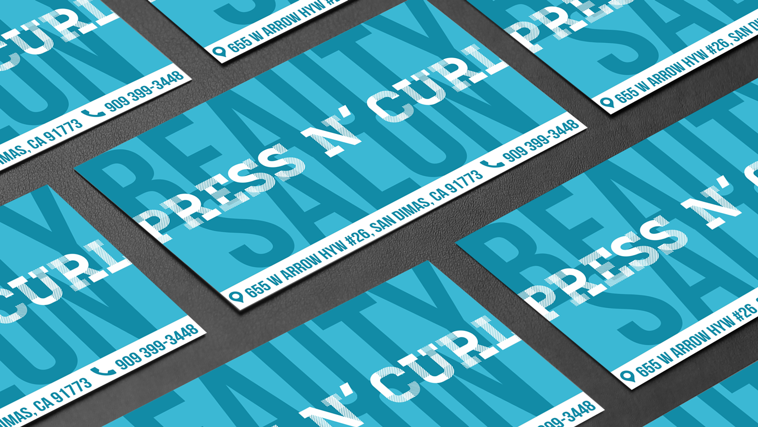 Business Card Design by Alex Mo for Press N'Curl Salon | Design #9372654