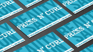 Diseño de Tarjeta de Presentación por Alex Mo para Press N'Curl Salon | Diseño: #9372654