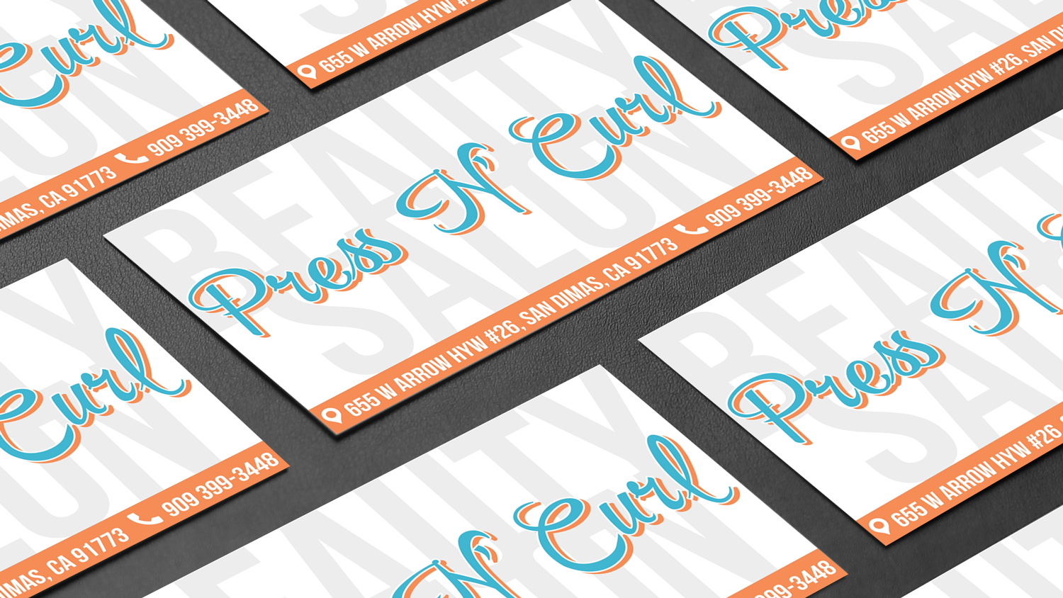 Business Card Design by Alex Mo for Press N'Curl Salon | Design #9372660