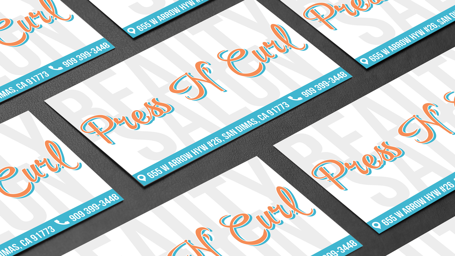 Business Card Design by Alex Mo for Press N'Curl Salon | Design #9372661