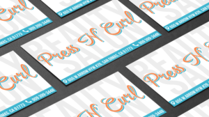 Business Card Design by Alex Mo for Press N'Curl Salon | Design #9372661