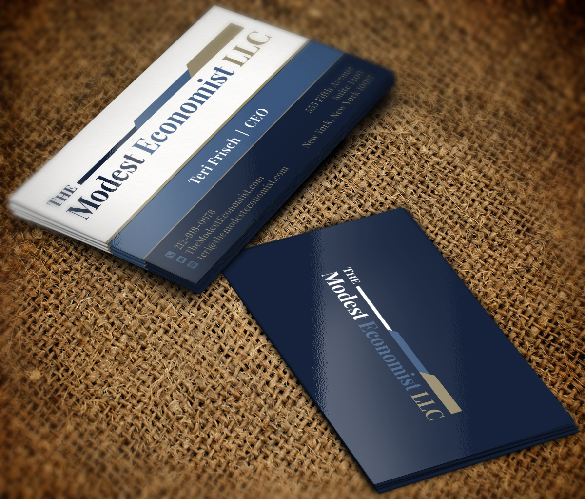 Diseño de Tarjeta de Presentación por MT para The Modest Economist LLC | Diseño #9461967