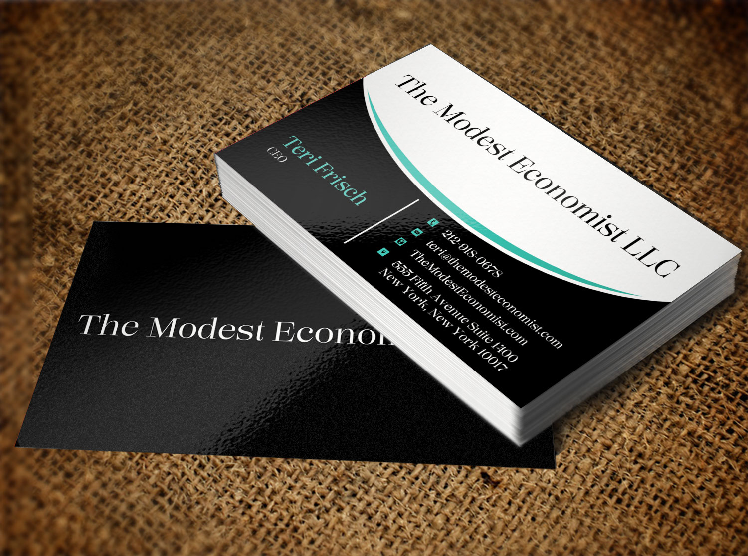 Business Card Design by Lanka Ama for The Modest Economist LLC | Design #9326903