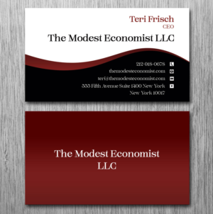 Business Card Design by Lanka Ama for The Modest Economist LLC | Design: #9327236