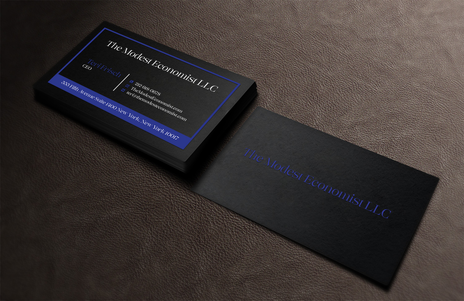 Business Card Design by Lanka Ama for The Modest Economist LLC | Design #9327240