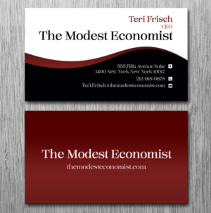 Business Card Design by Lanka Ama for The Modest Economist LLC | Design: #9483791