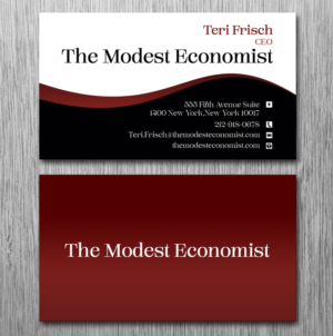 Business Card Design by Lanka Ama for The Modest Economist LLC | Design: #9483793