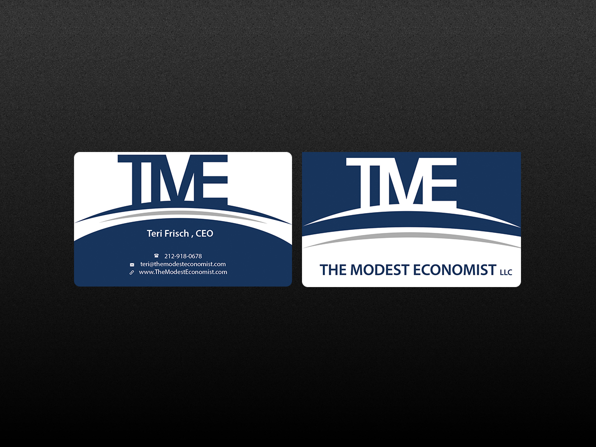 Business Card Design by Creations Box 2015 for The Modest Economist LLC | Design #9354770