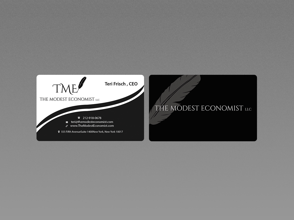 Business Card Design by Creations Box 2015 for The Modest Economist LLC | Design #9354772