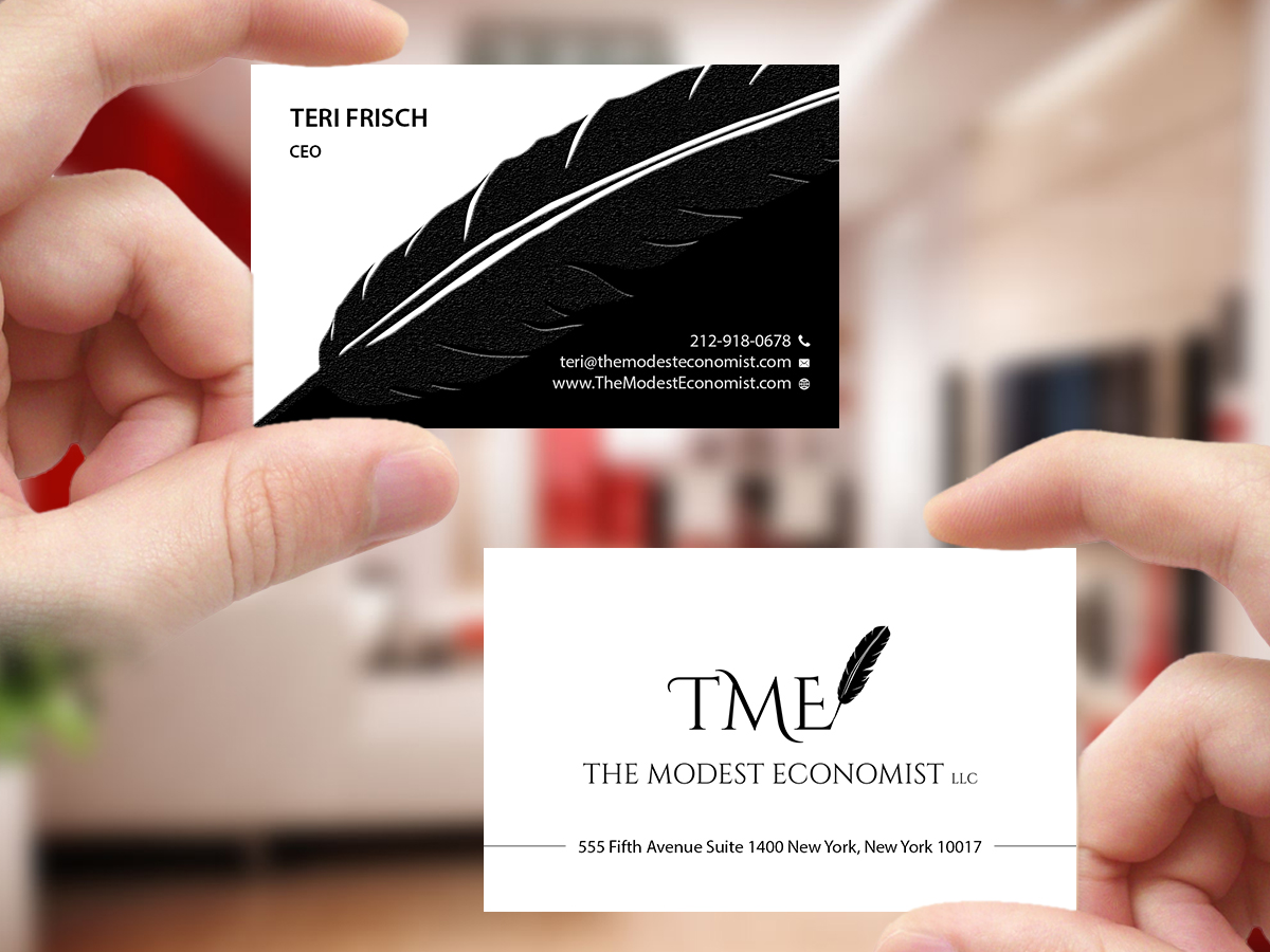 Business Card Design by Creations Box 2015 for The Modest Economist LLC | Design #9354776