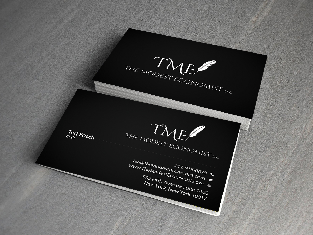 Business Card Design by Creations Box 2015 for The Modest Economist LLC | Design #9354779