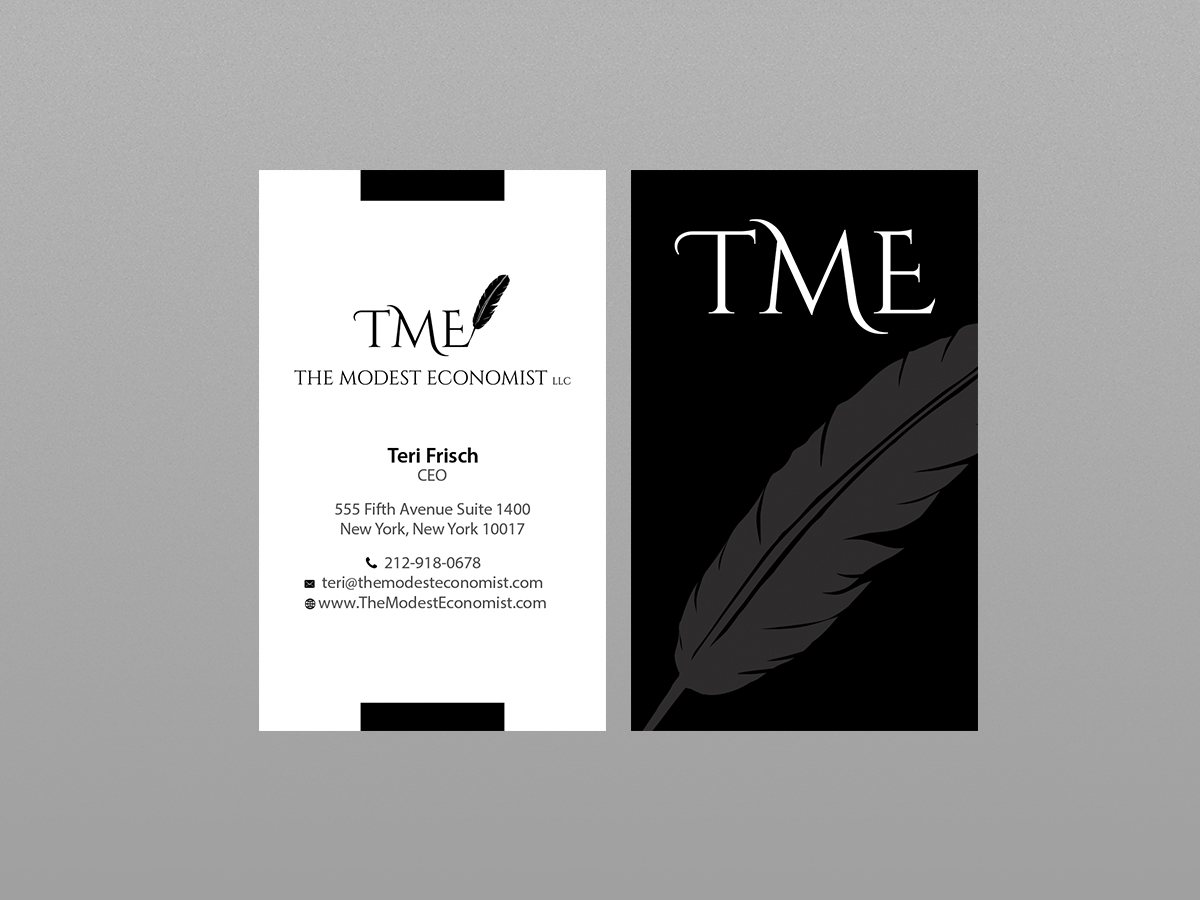 Business Card Design by Creations Box 2015 for The Modest Economist LLC | Design #9354781