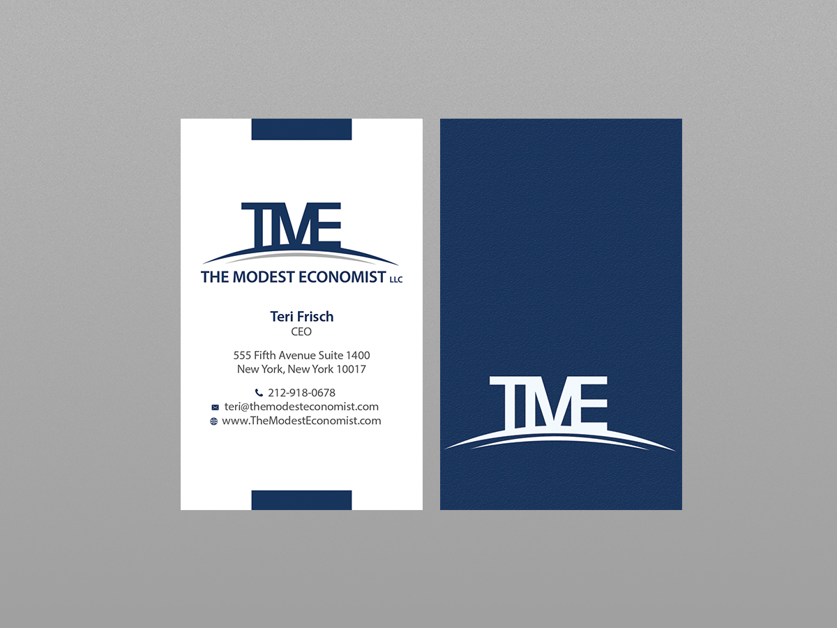 Business Card Design by Creations Box 2015 for The Modest Economist LLC | Design #9354783