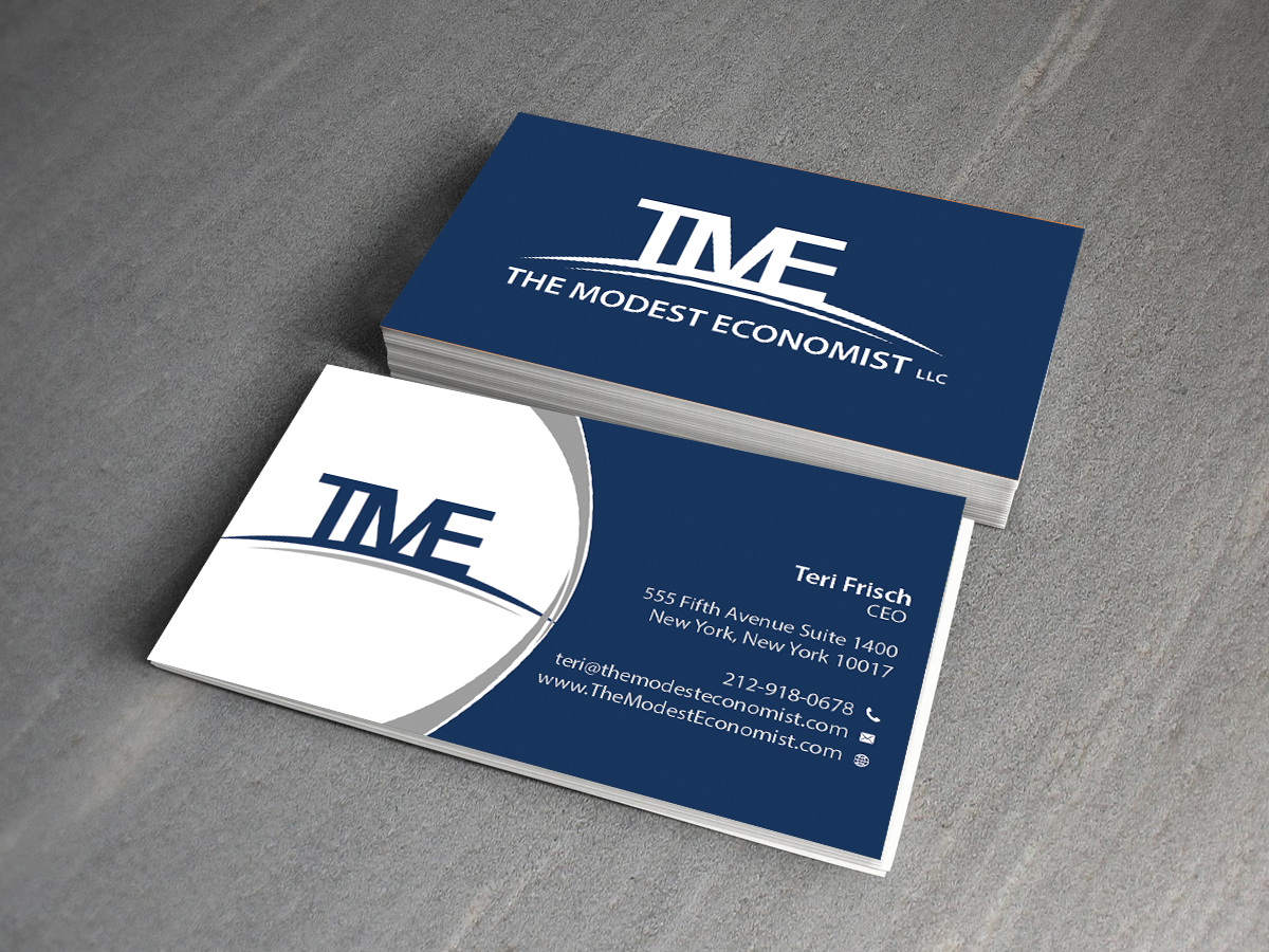 Business Card Design by Creations Box 2015 for The Modest Economist LLC | Design #9354785