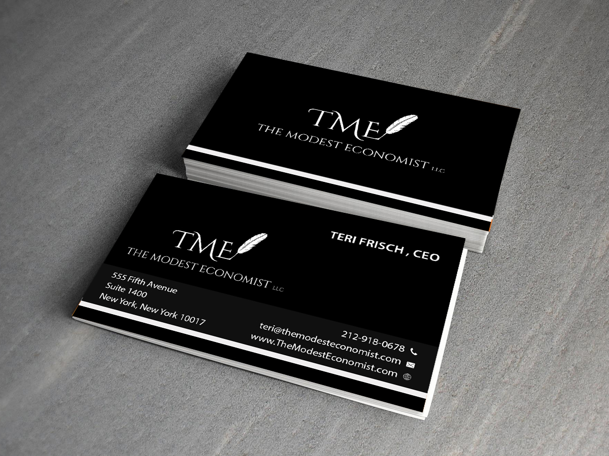 Business Card Design by Creations Box 2015 for The Modest Economist LLC | Design #9354794