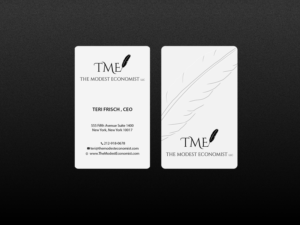 Business Card Design by Creations Box 2015 for The Modest Economist LLC | Design: #9354798