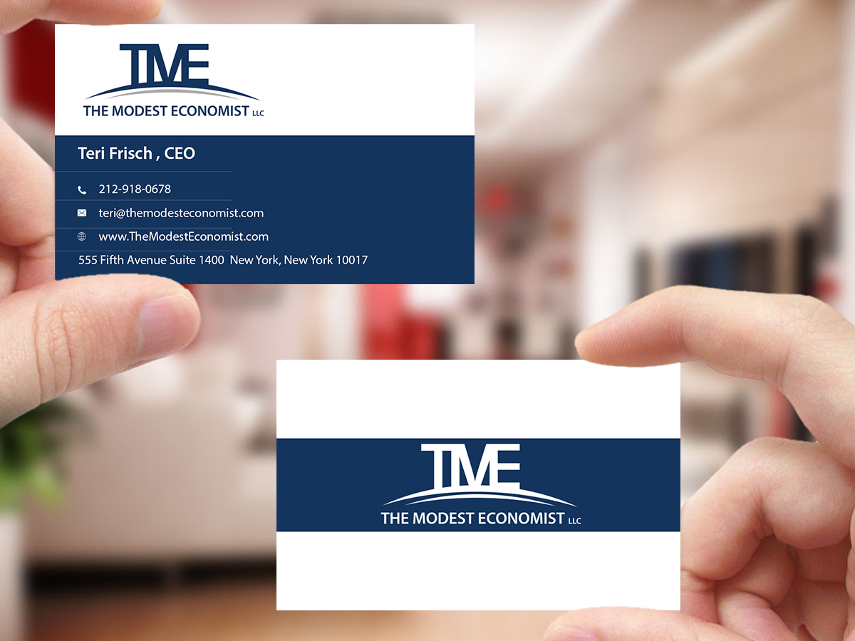 Business Card Design by Creations Box 2015 for The Modest Economist LLC | Design #9354803