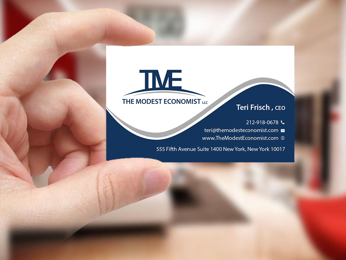 Business Card Design by Creations Box 2015 for The Modest Economist LLC | Design #9354805