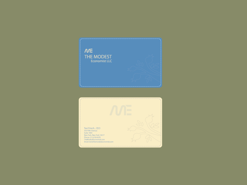 Business Card Design by amanbd62 for The Modest Economist LLC | Design #9478140