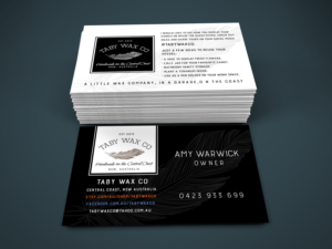 Business Card for a Candle Company. - Creative Hipster Styling :)
