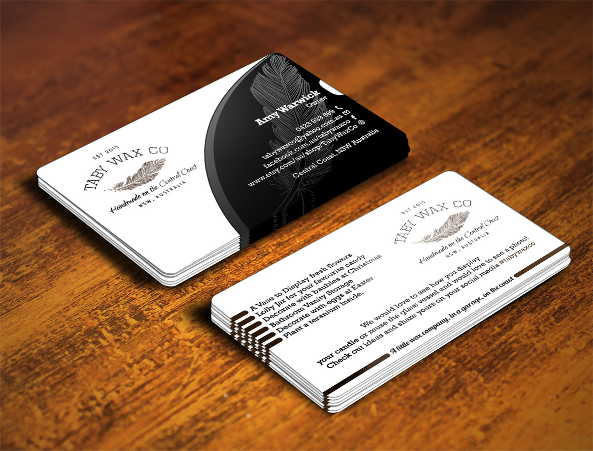 Diseño de Tarjeta de Presentación por Verified artistry (Design garden) para Taby Wax Co | Diseño #9370336