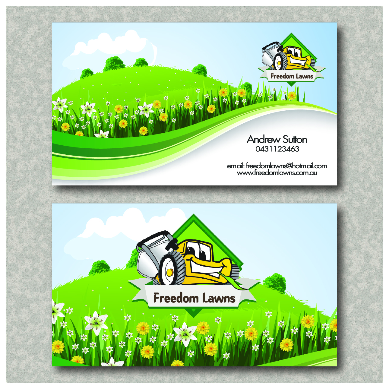 Business Card Design by Khalid Mehmood for Freedom Lawns | Design #9422503