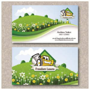 Business Card Design by Khalid Mehmood for Freedom Lawns | Design: #9422503
