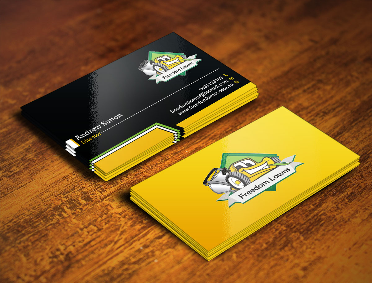 Design de Carte de Visite par Verified artistry pour Freedom Lawns | Design #9349121