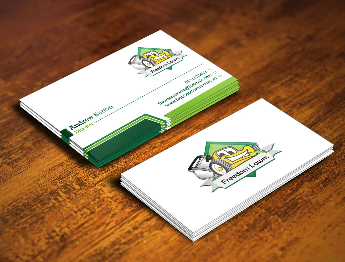 Design de Carte de Visite par Verified artistry pour Freedom Lawns | Design #9349122