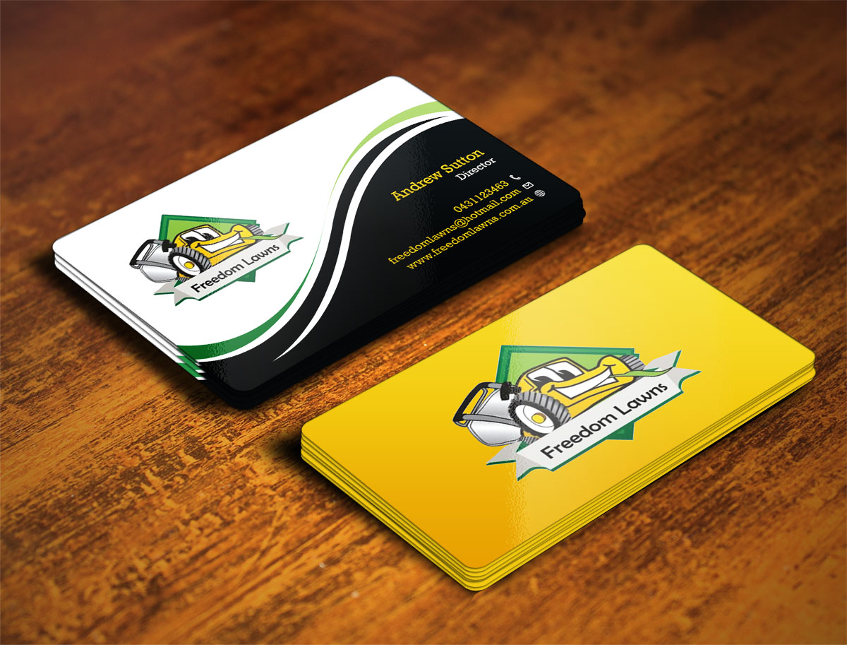 Business Card Design by Verified artistry (Design garden) for Freedom Lawns | Design #9349126