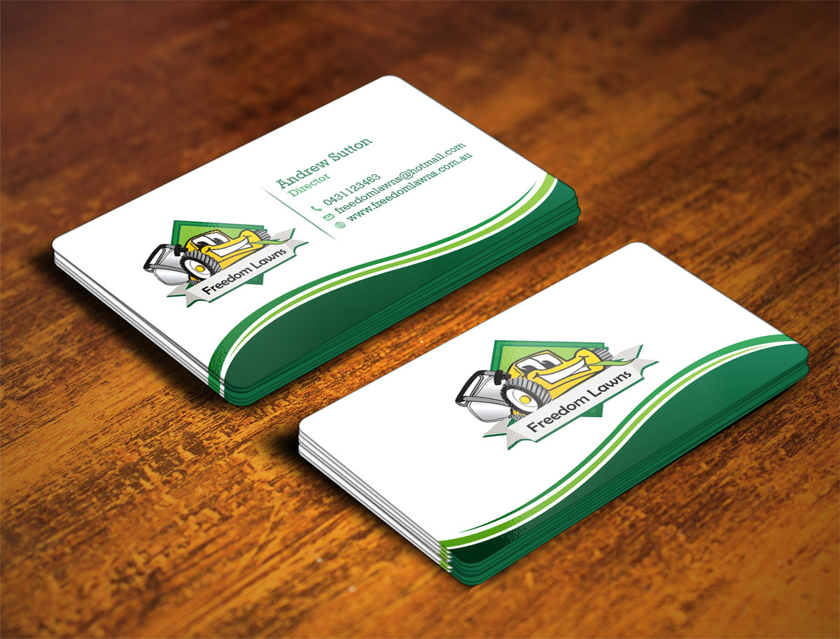 Design de Carte de Visite par Verified artistry pour Freedom Lawns | Design #9349130