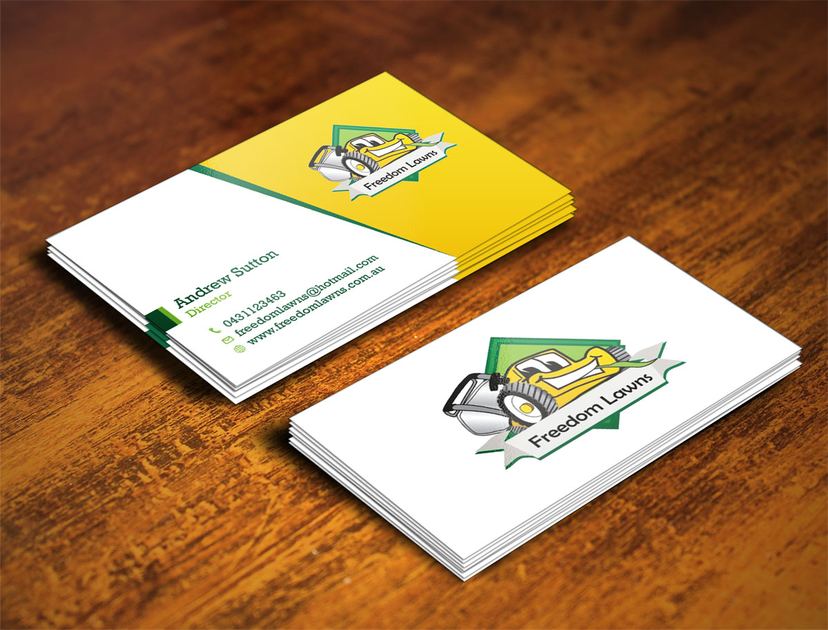 Design de Carte de Visite par Verified artistry pour Freedom Lawns | Design #9349132