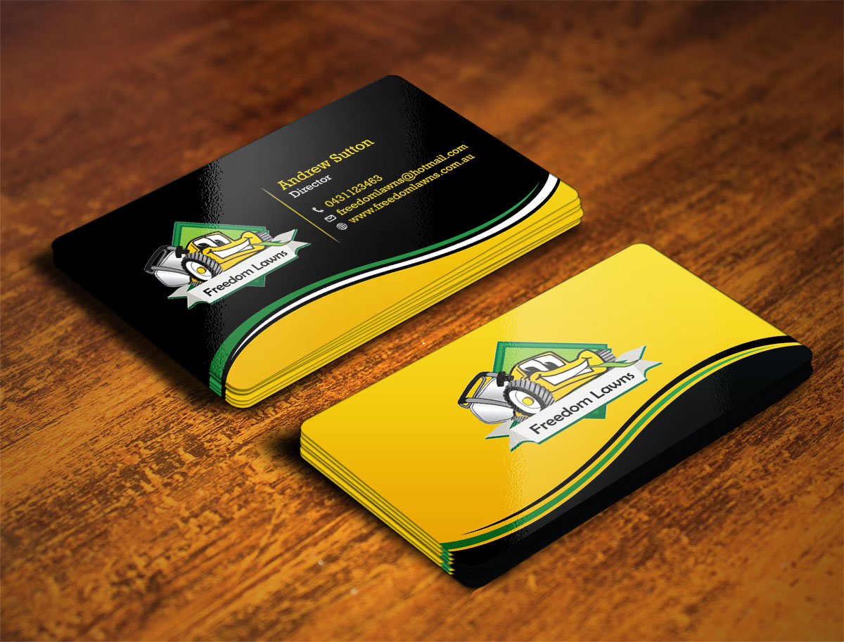 Design de Carte de Visite par Verified artistry pour Freedom Lawns | Design #9349133