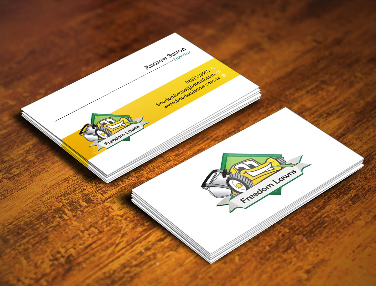 Design de Carte de Visite par Verified artistry pour Freedom Lawns | Design #9349134