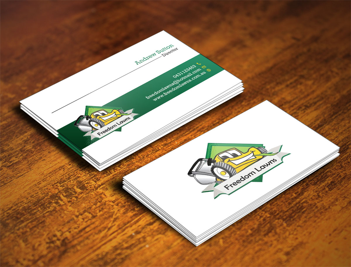 Design de Carte de Visite par Verified artistry pour Freedom Lawns | Design #9349135