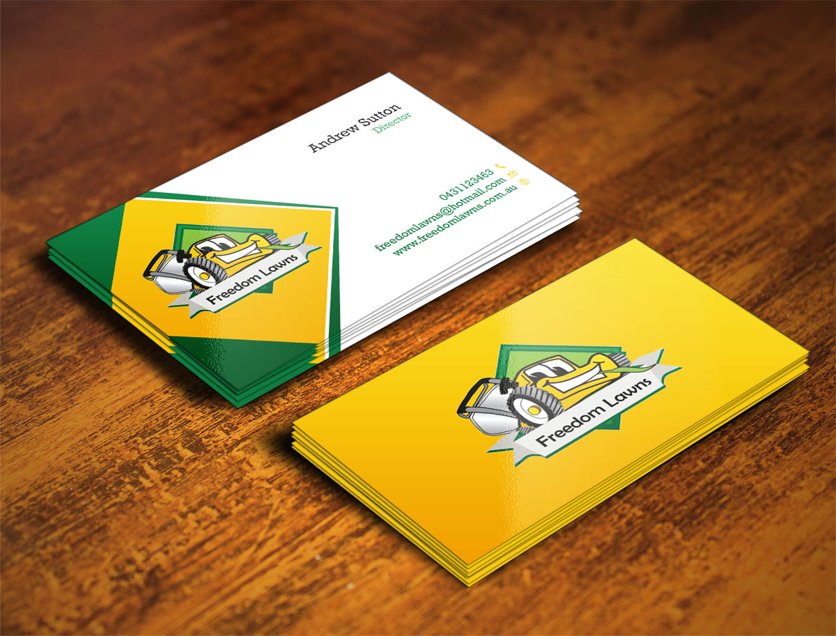 Design de Carte de Visite par Verified artistry pour Freedom Lawns | Design #9349368