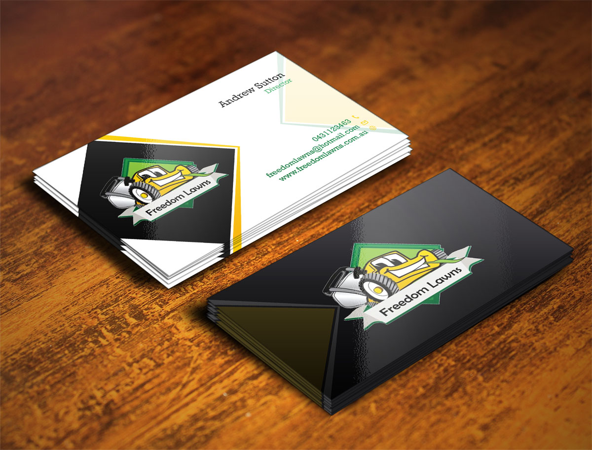 Visitenkarten-Design von Verified artistry für Freedom Lawns | Design #9349374