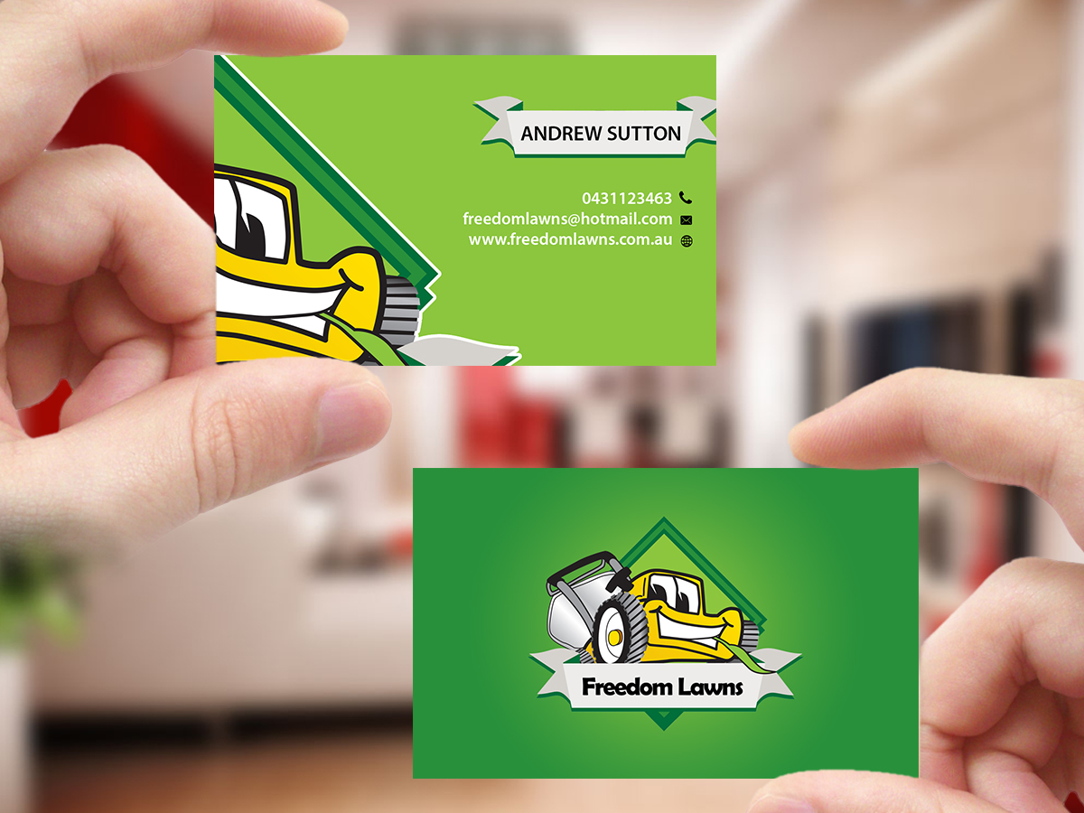 Business Card Design by Creations Box 2015 for Freedom Lawns | Design #9344620
