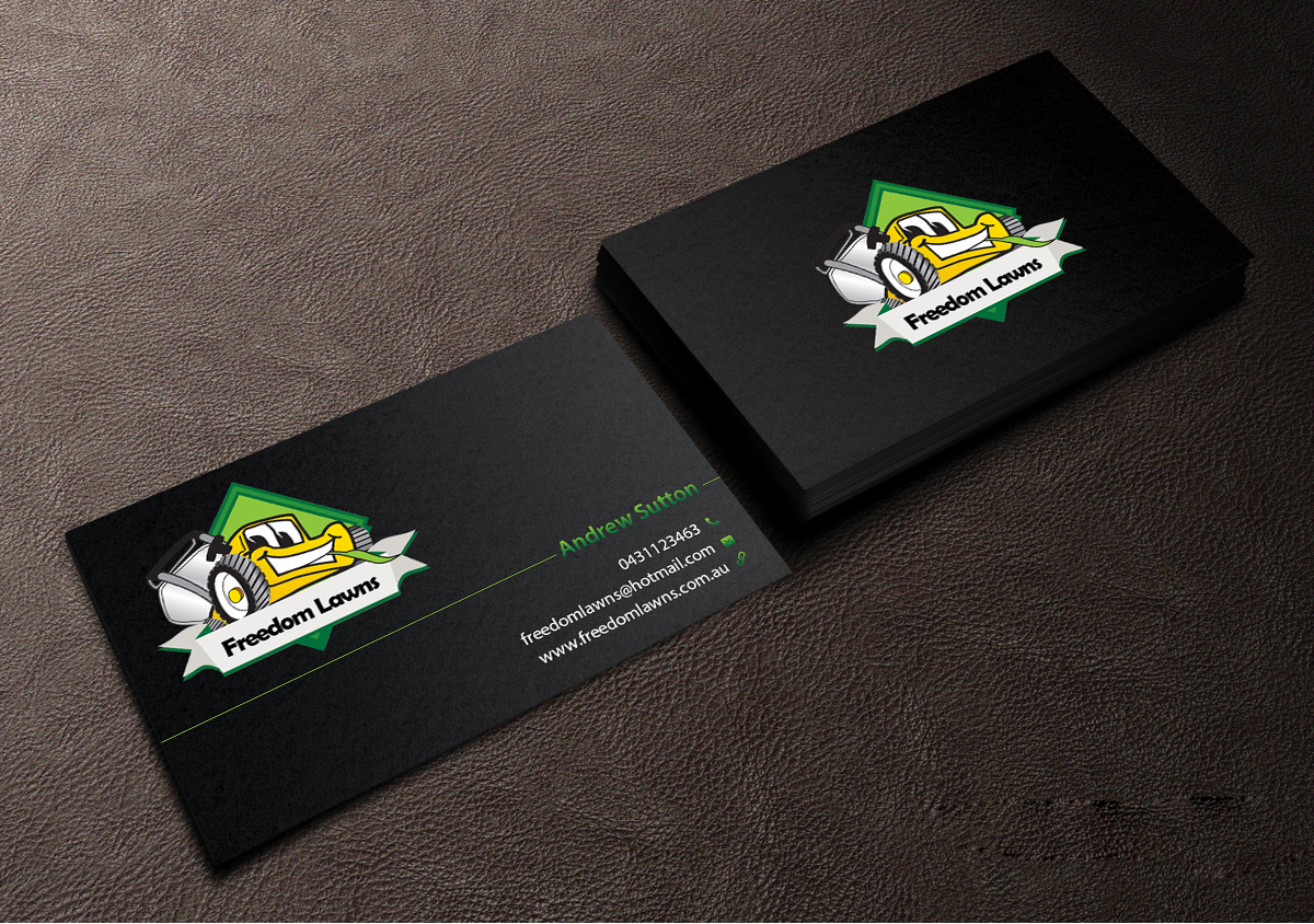 Design de Carte de Visite par Creations Box 2015 pour Freedom Lawns | Design #9344626