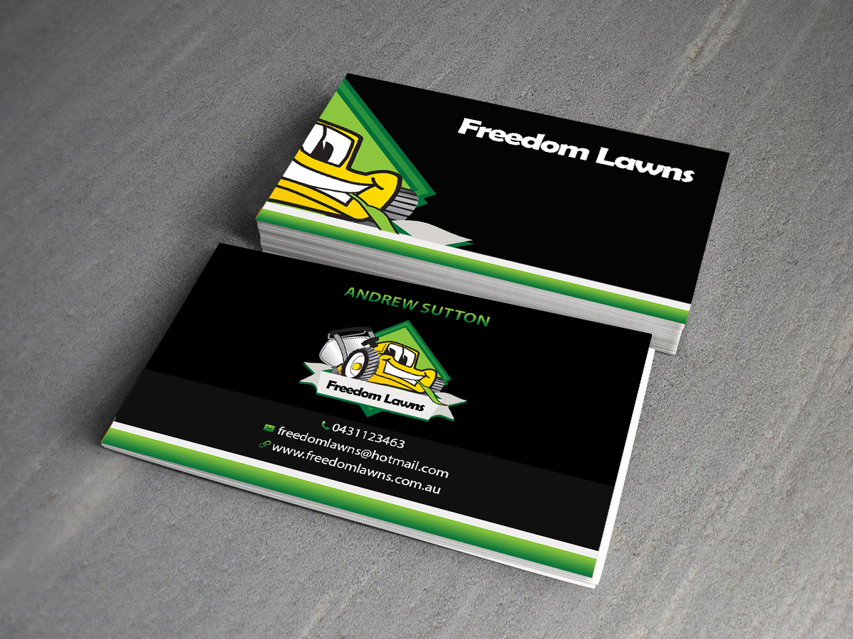 Business Card Design by Creations Box 2015 for Freedom Lawns | Design #9344628
