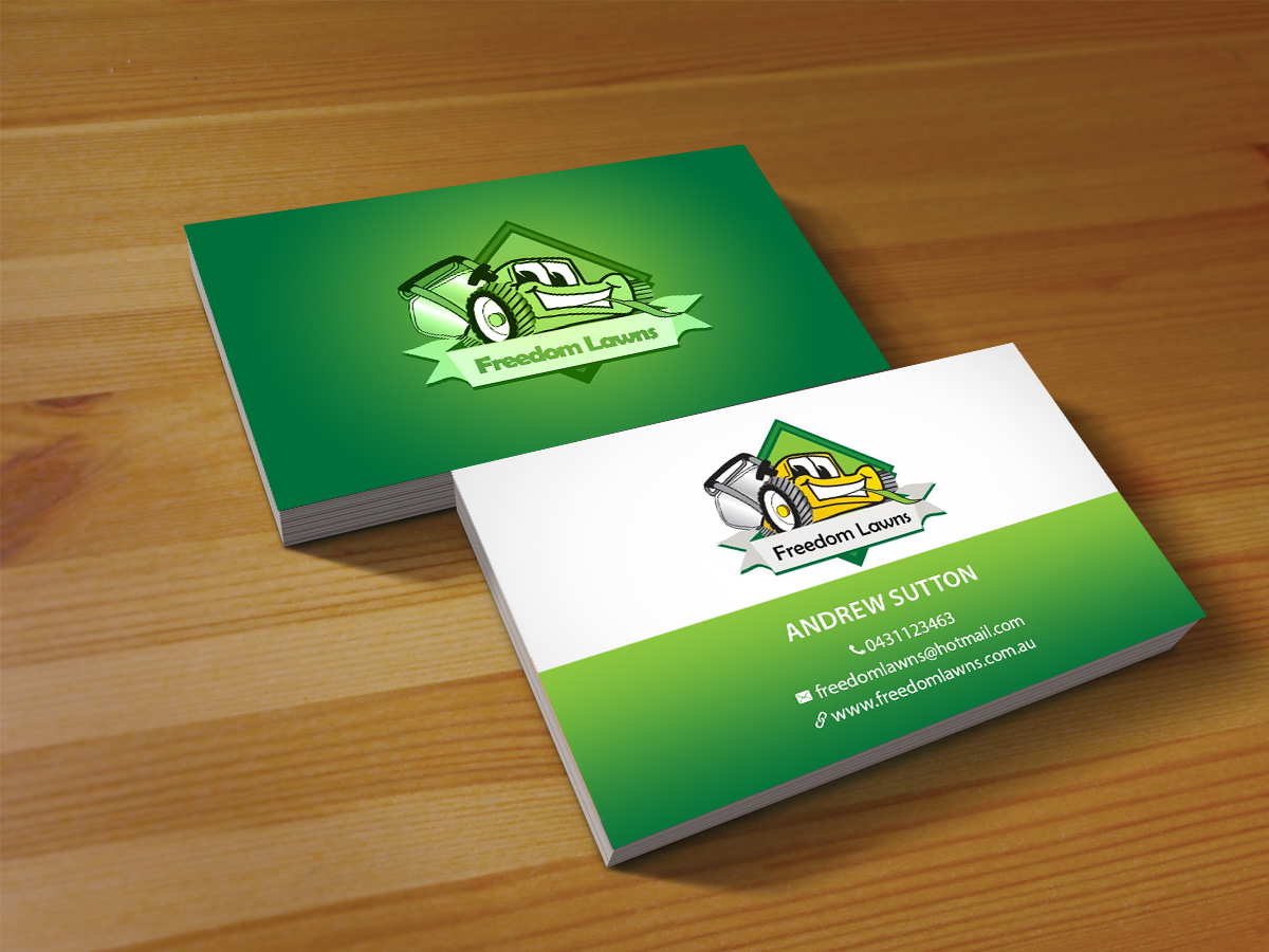 Business Card Design by Creations Box 2015 for Freedom Lawns | Design #9344630