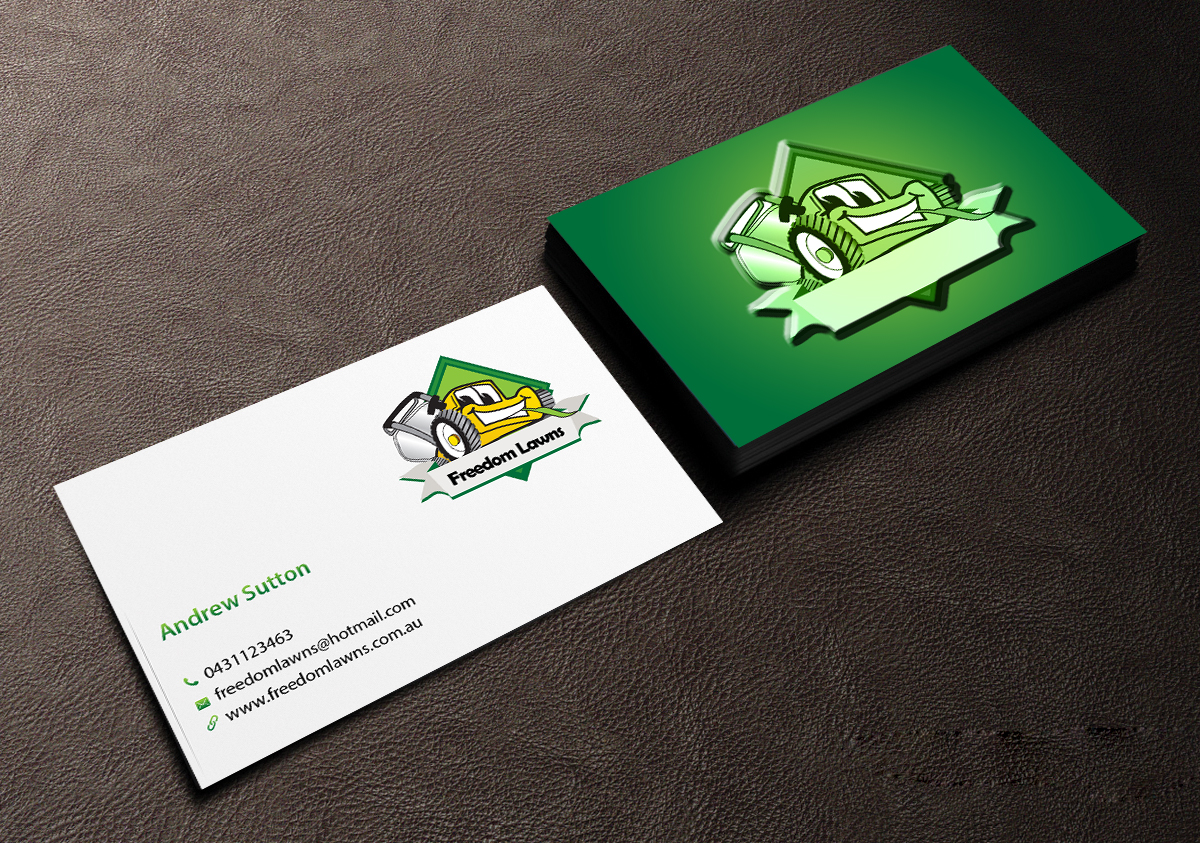 Business Card Design by Creations Box 2015 for Freedom Lawns | Design #9344633