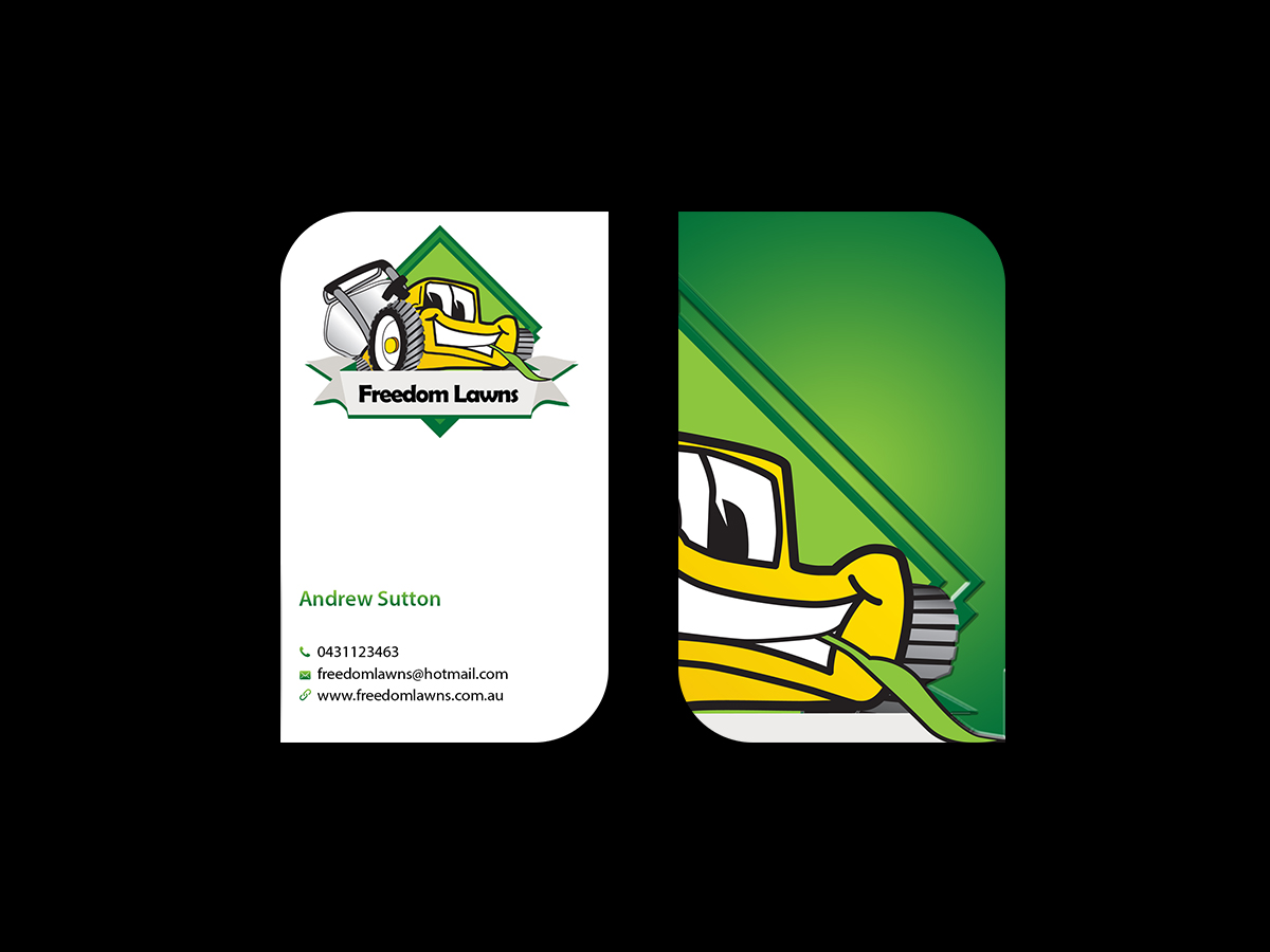 Design de Carte de Visite par Creations Box 2015 pour Freedom Lawns | Design #9344637