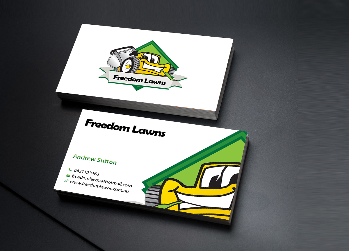 Design de Carte de Visite par Creations Box 2015 pour Freedom Lawns | Design #9344638
