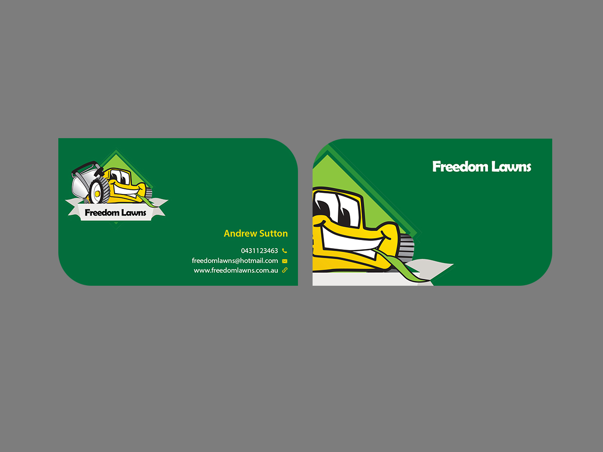 Business Card Design by Creations Box 2015 for Freedom Lawns | Design #9344639